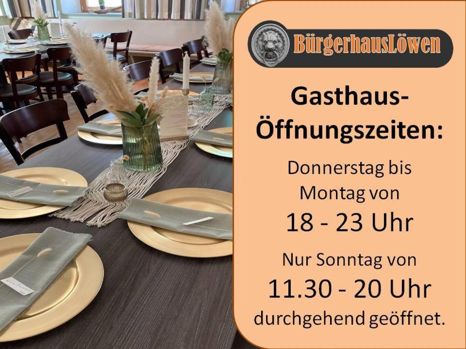 Buergerhausloewen Hotell Philippsburg Exteriör bild